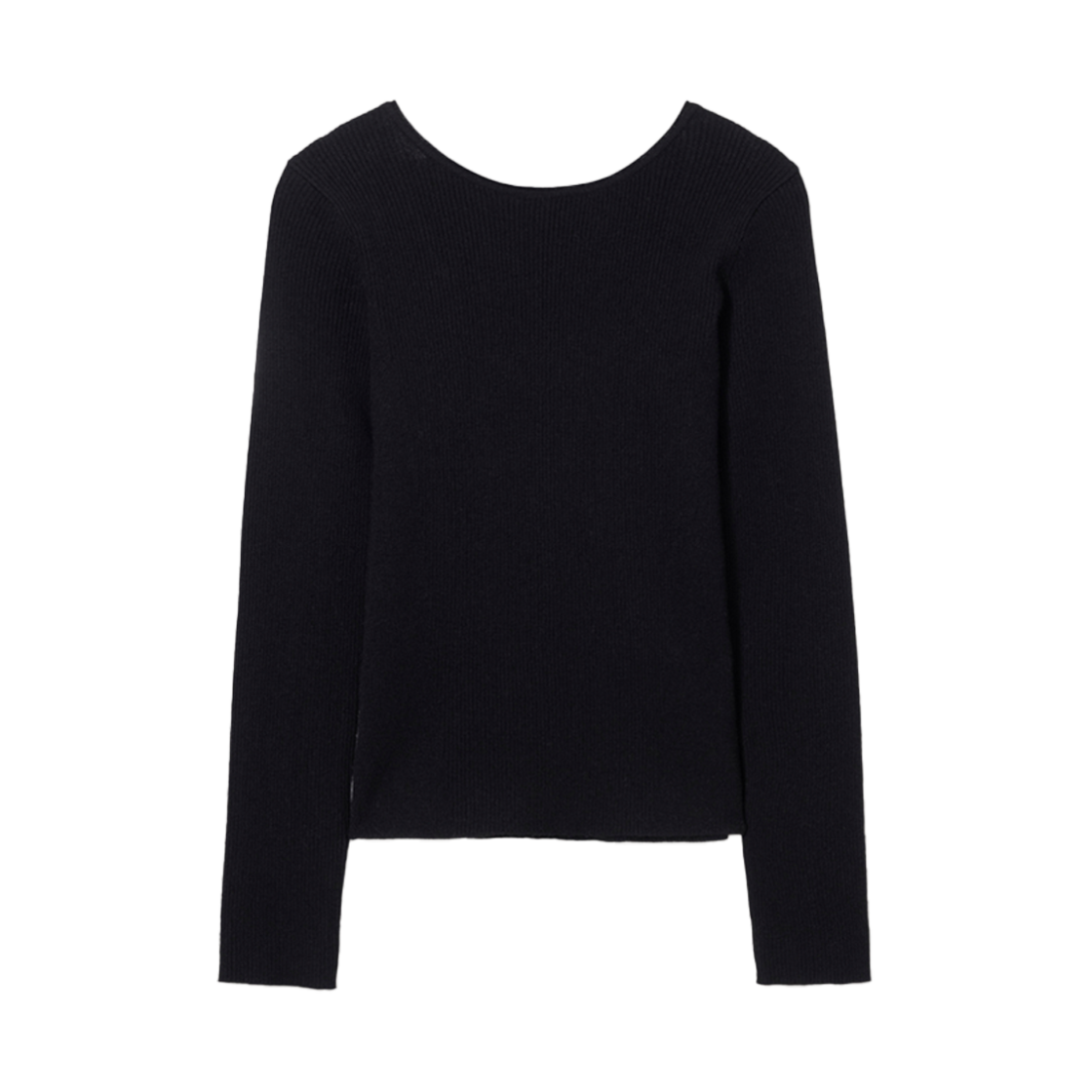 UDSW5A203BK Dunst 2-Way Scoop Back Knit Top Black