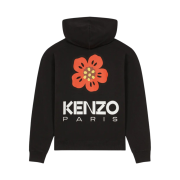 Kenzo Boke Flower Oversized Hoodie Sweatshirt Black