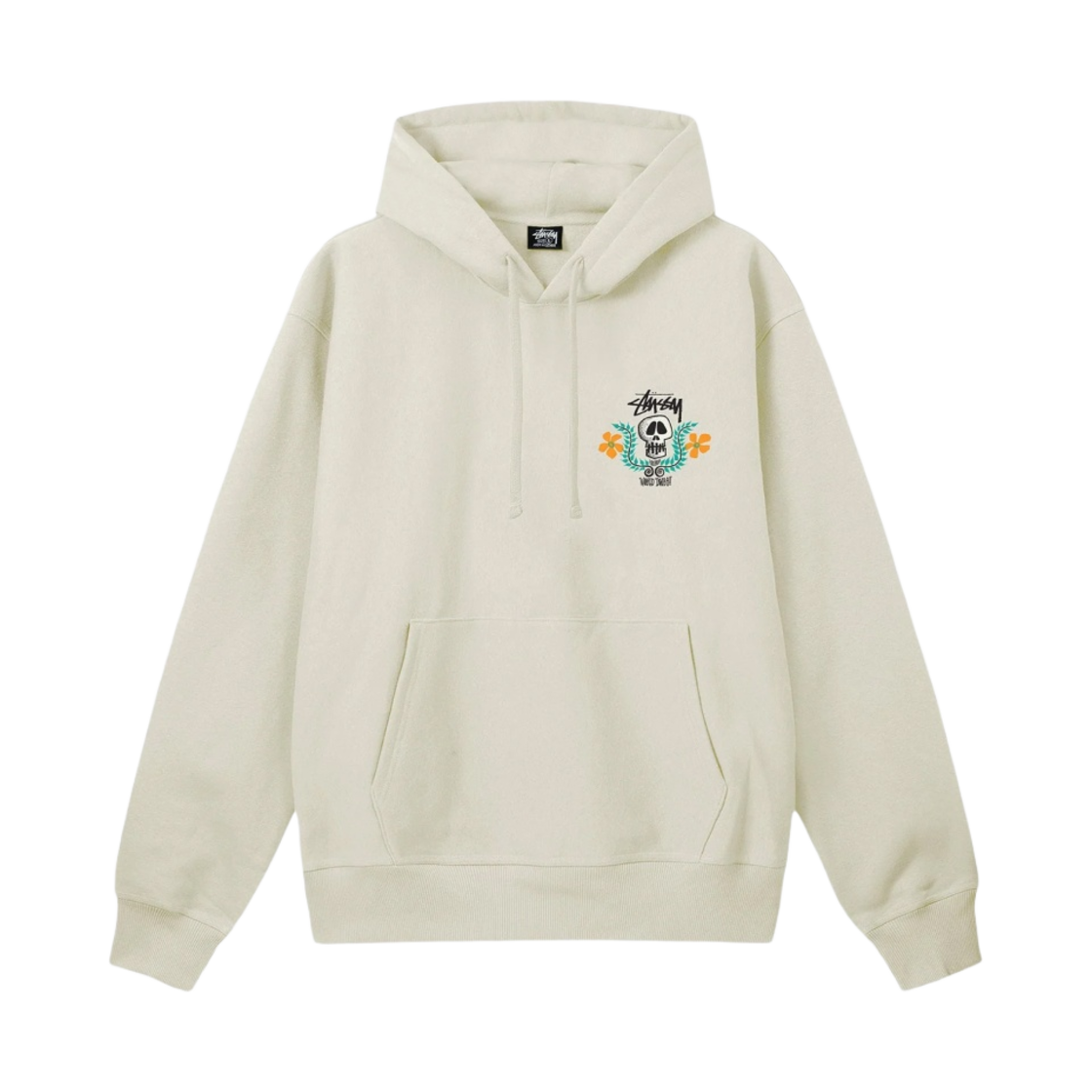 스투시 스컬 크레스트 후드 스톤(Stussy Skull Crest Hoodie Stone) - 2