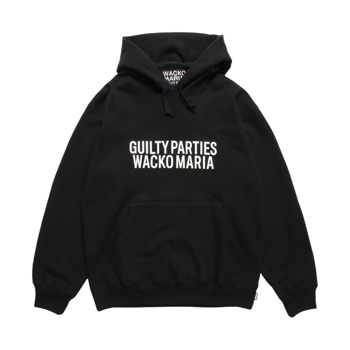 3412 Wacko Maria Heavy Weight Pullover Hooded Sweatshirt Black
