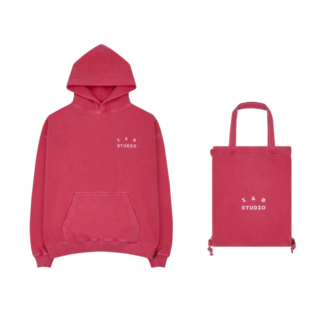 아이앱 스튜디오 피그먼트 후드 & 색 코랄 | IAB Studio | KREAM