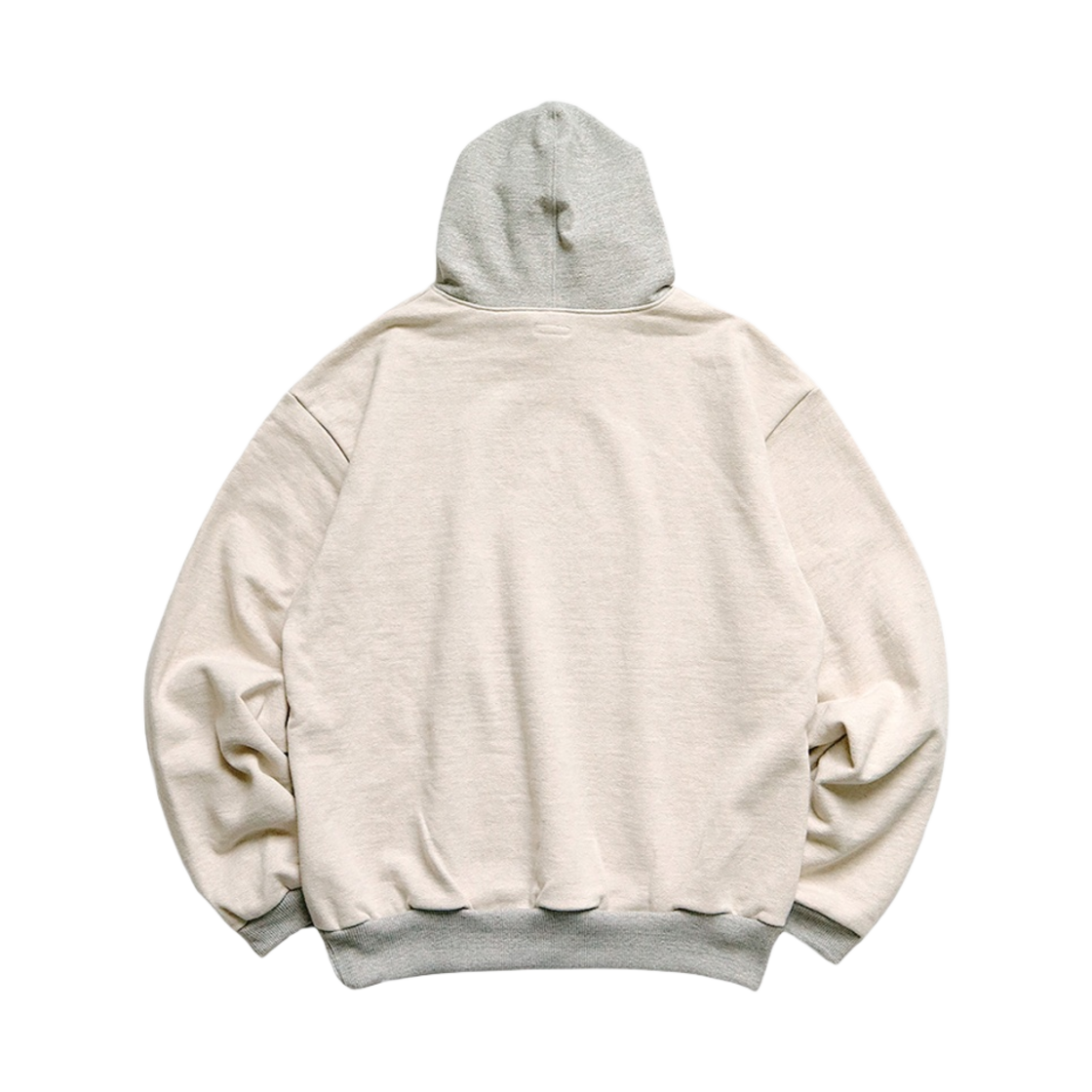 캐피탈 탑 플리스 후드 스웨트셔츠 패키쉬 패치 키나리 그레이(Kapital Top Fleece Hooded Sweatshirt Peckish Patch Kinari Gray) - 2