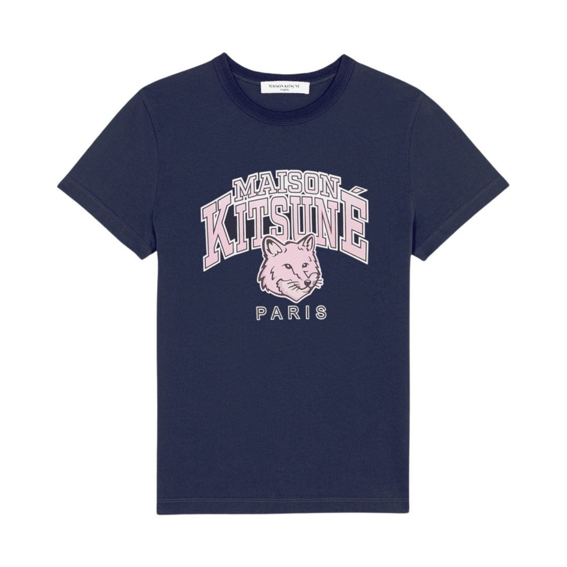 LW00104KJ0035-P480 (W) Maison Kitsune Campus Fox Classic T-Shirt Navy