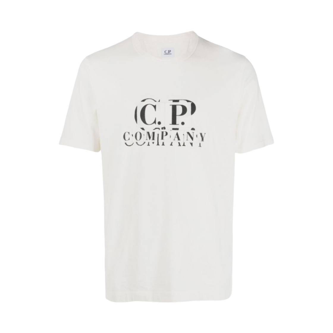 C.P. 컴퍼니 1020 저지 패치 로고 티셔츠 거즈 화이트 - 23SS(C.P. Company 1020 Jersey Patch Logo T-Shirt Gauze White - 23SS) - 1