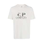 C.P. Company 1020 Jersey Patch Logo T-Shirt Gauze White - 23SS