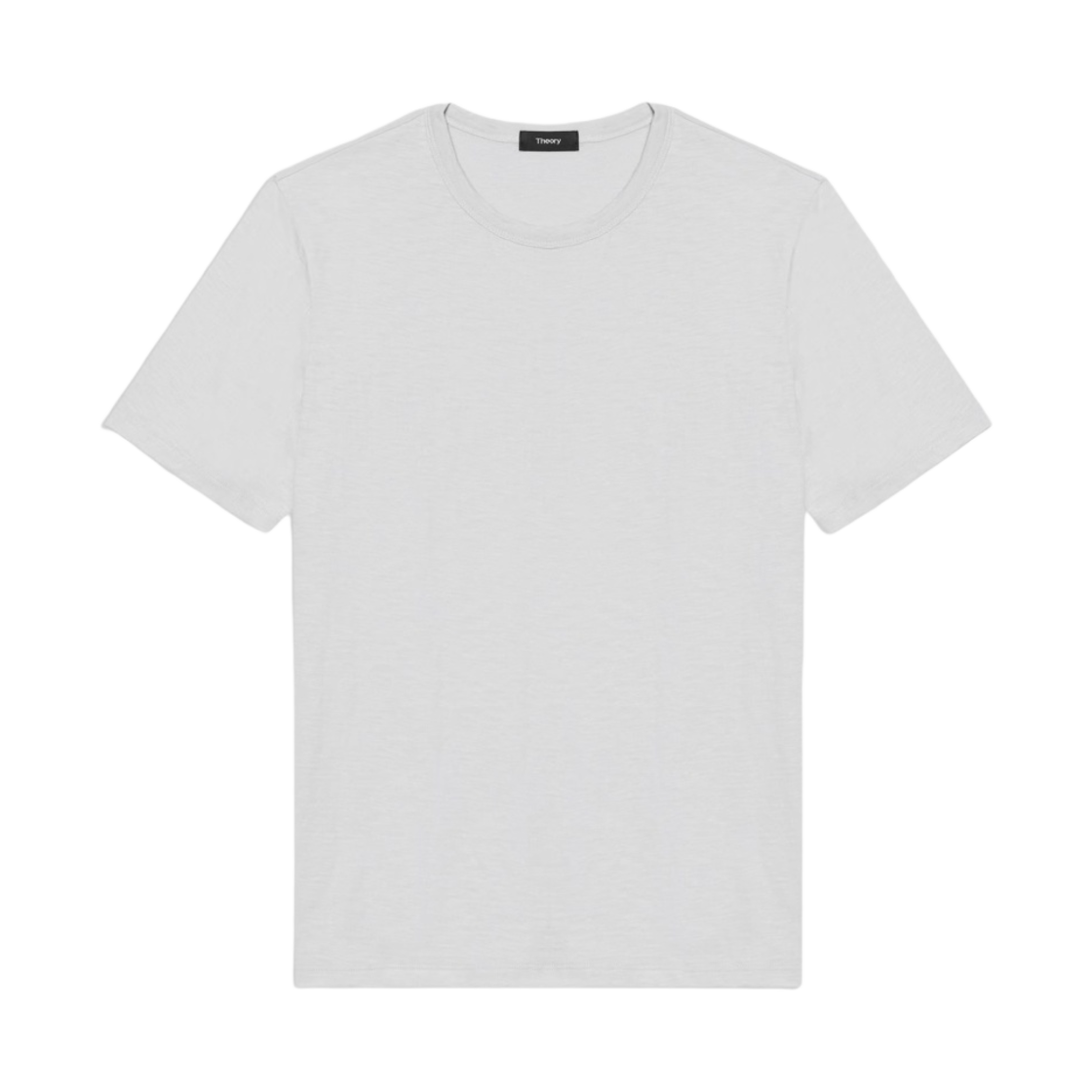 I0194520-100 Theory Essential T-Shirt in Cosmos Slub Cotton White