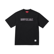 Supreme Stencil Embroidered S/S Top Black - 24SS