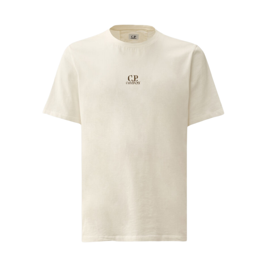 16CMTS288A005431G103 C.P. Company 24/1 Jersey Artisanal Three Cards T-Shirt Gauze White - 24SS
