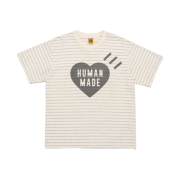 Human Made Striped Heart T-Shirt Gray