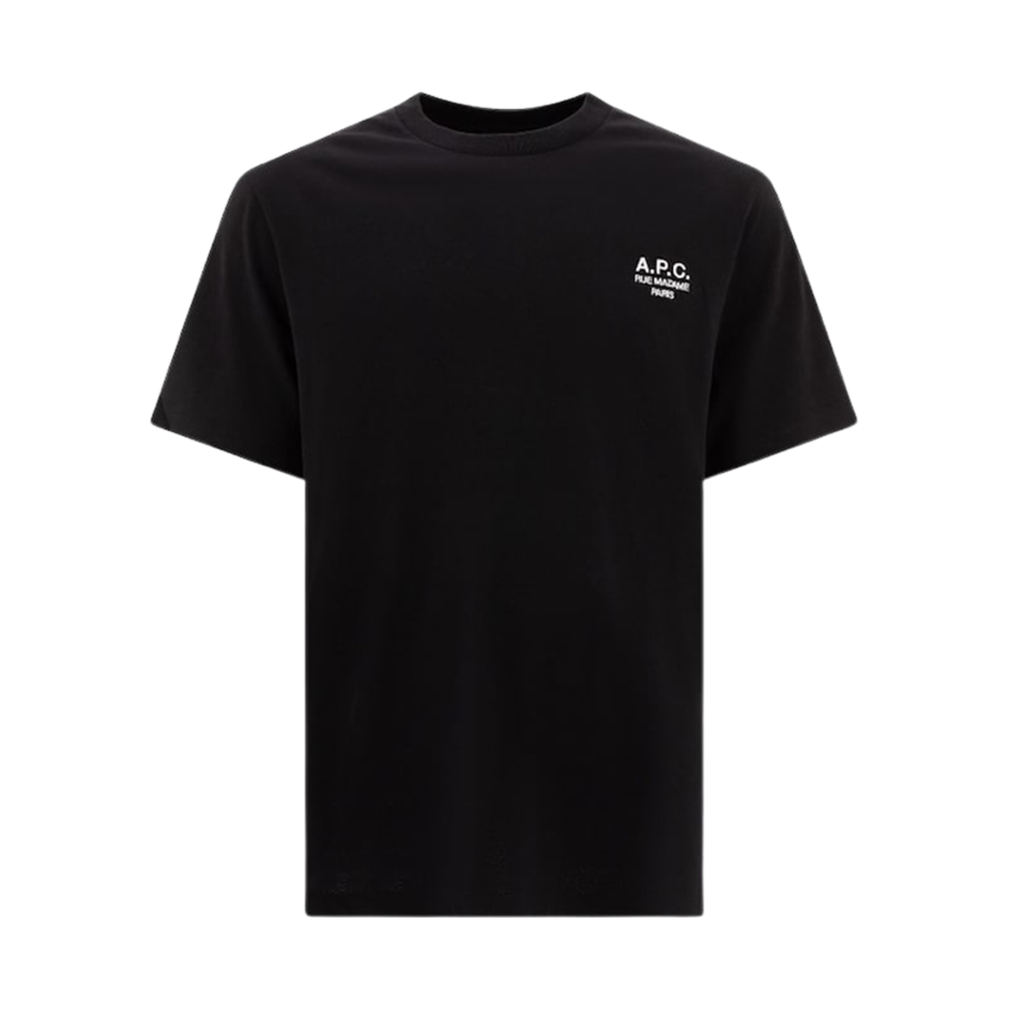 아페쎄 스탠다드 르 마담 티셔츠 블랙 화이트(A.P.C. Standard Rue Madame T-Shirt Black White)