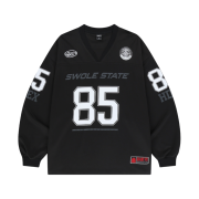 HDEX Giant Fit Rugby Jersey Long Sleeves Black