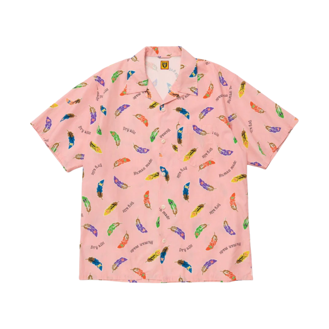 휴먼 메이드 페더 알로하 셔츠 핑크(Human Made Feather Aloha Shirt Pink) - 1