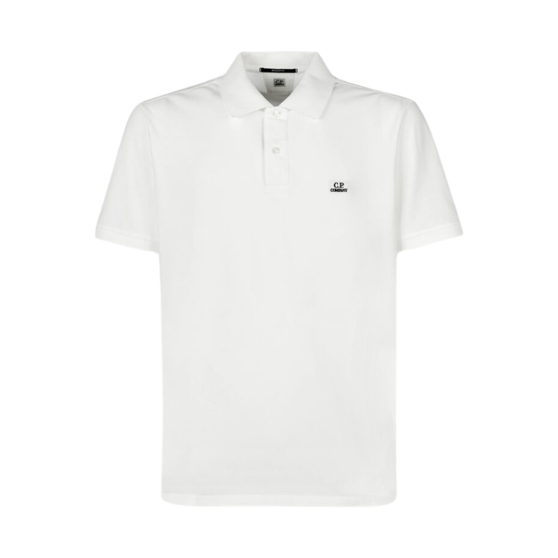 C.P. 컴퍼니 스트레치 피케 폴로 셔츠 거즈 화이트 - 23SS(C.P. Company Stretch Piquet Polo Shirt Gauze White - 23SS) - 1