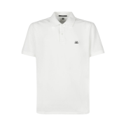 C.P. Company Stretch Piquet Polo Shirt Gauze White - 23SS