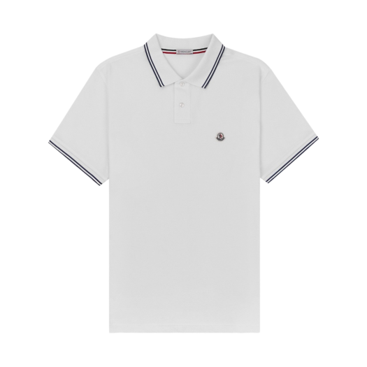 Moncler Logo Polo Shirt White - 22SS