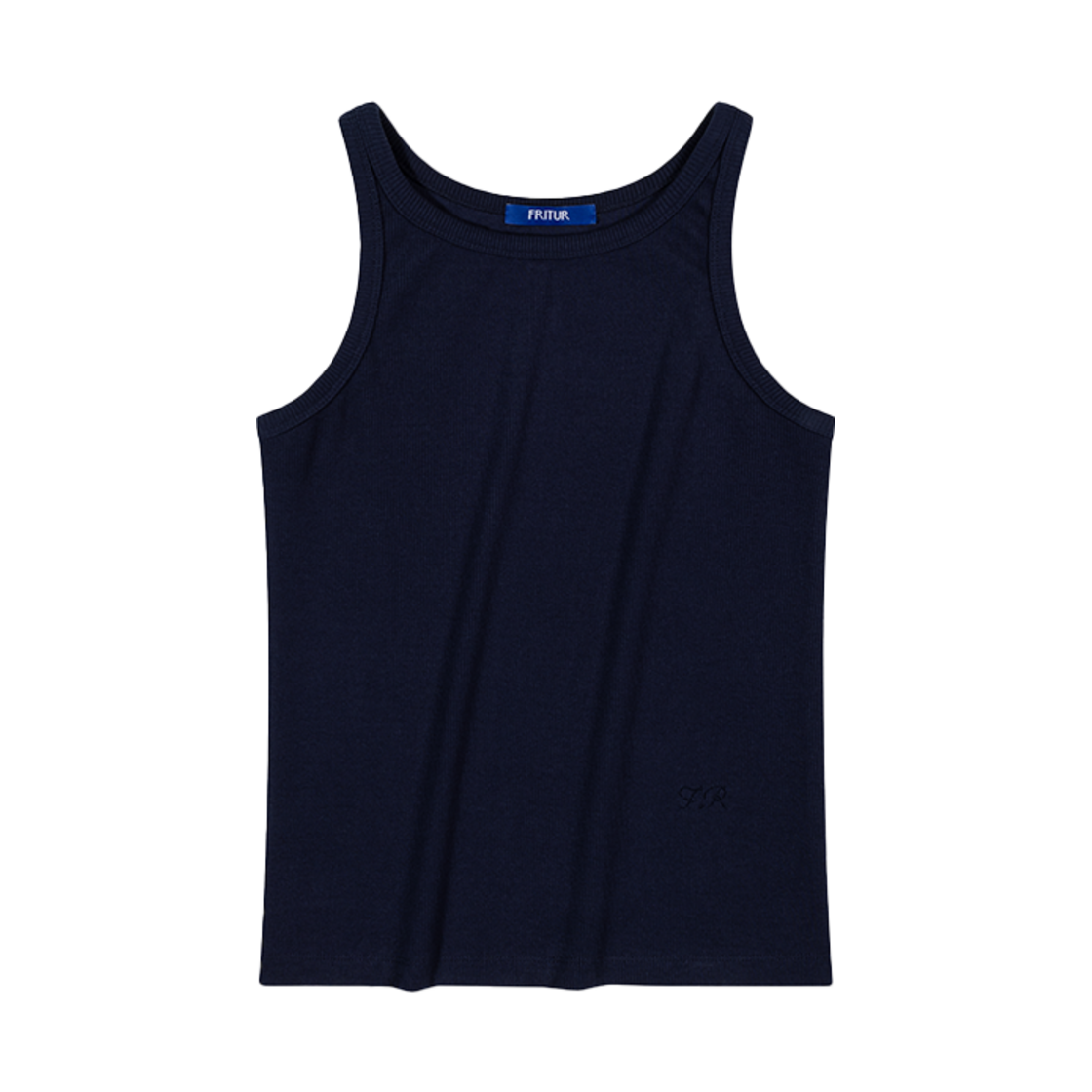 F251TS03_01 Fritur Basic Cotton Sleeveless Navy_F251TS03