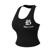 BORN TO WIN Symbol B Halterneck Sleeveless Black