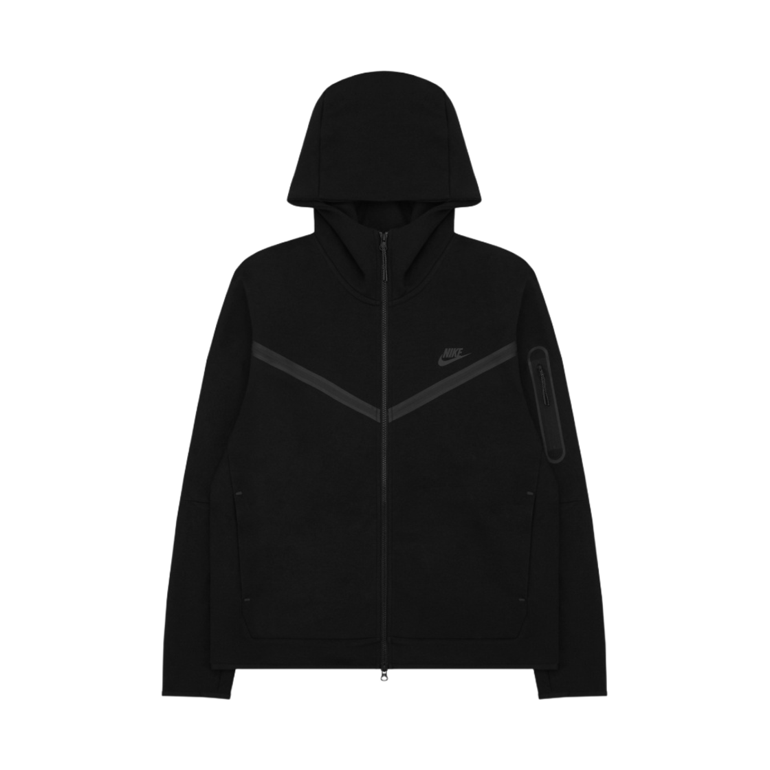 나이키 NSW 테크 플리스 풀 집 후드 블랙 - 아시아(Nike NSW Tech Fleece Full Zip Hoodie Black - Asia)