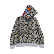BAPE Separate Shark Full Zip Hoodie Camo - Ginza Store Exclusive