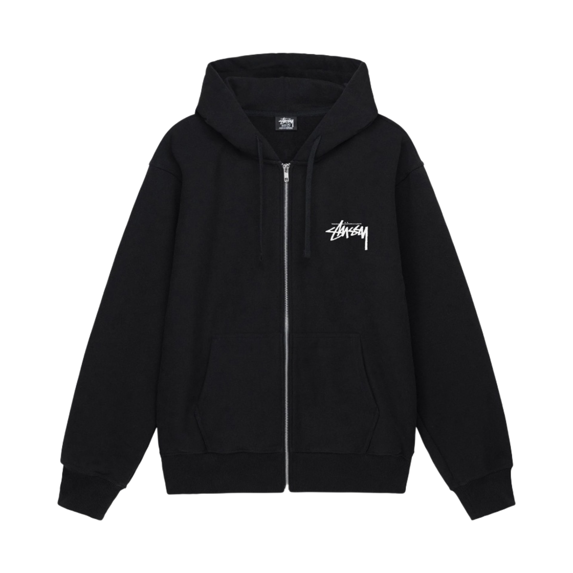 스투시 클럽 크라운 후드 집업 블랙(Stussy Club Crown Zip Hoodie Black) - 2