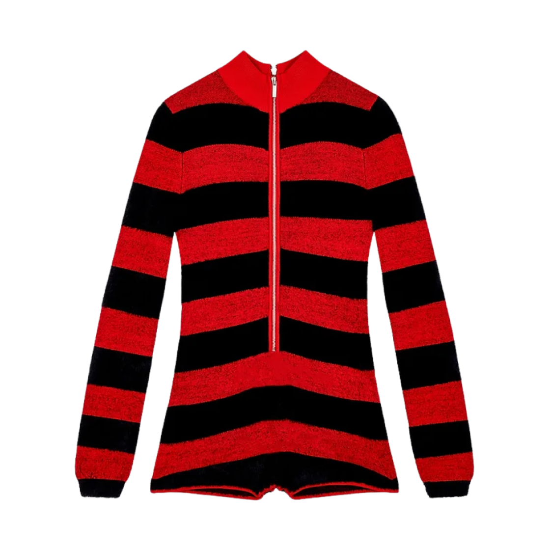 - (W) House of Sunny The Cobain Knit Bodysuit Red