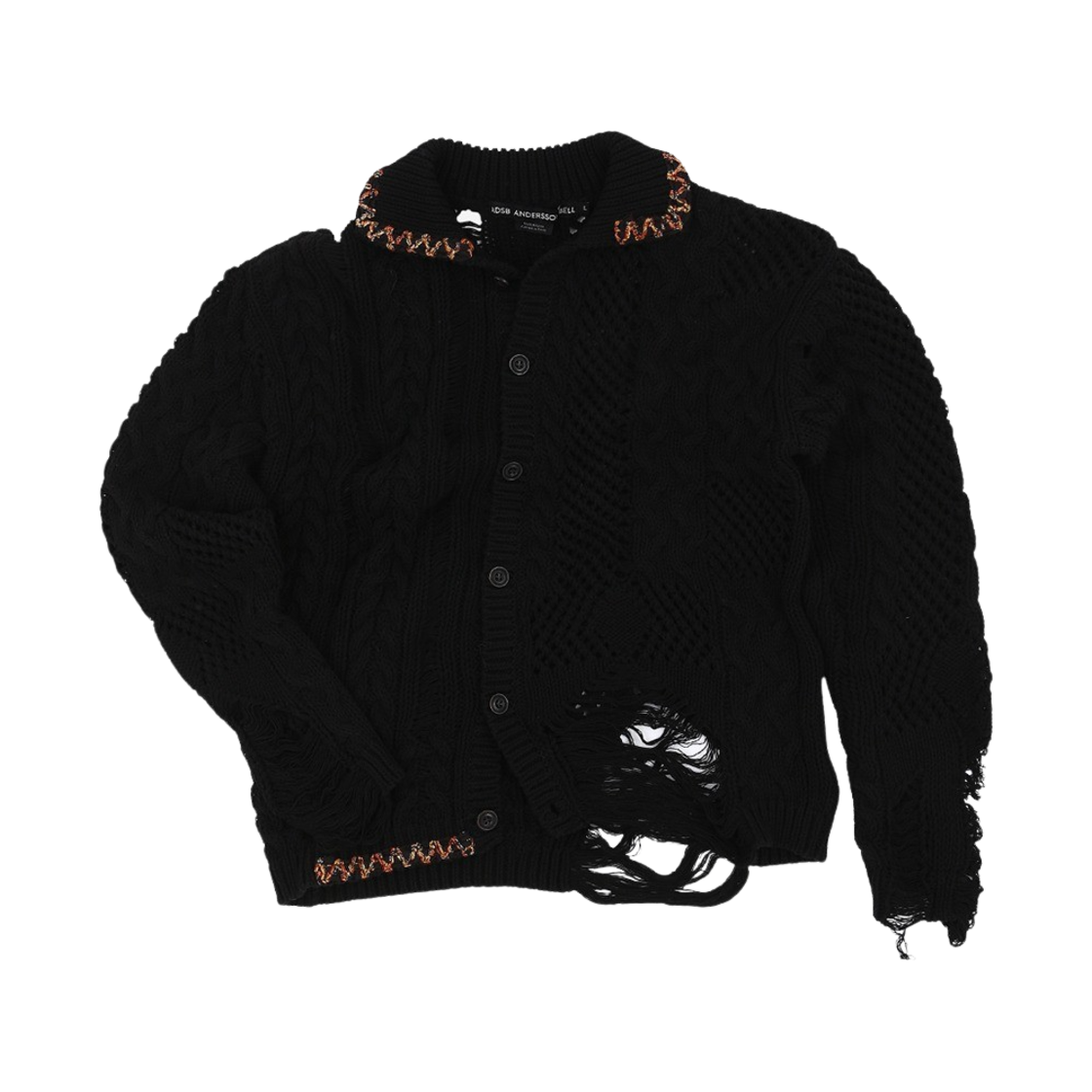 KM4BKNCAD04BK [KREAM 단독] ADSB Andersson Bell Sauvage Cotton Cardigan Black