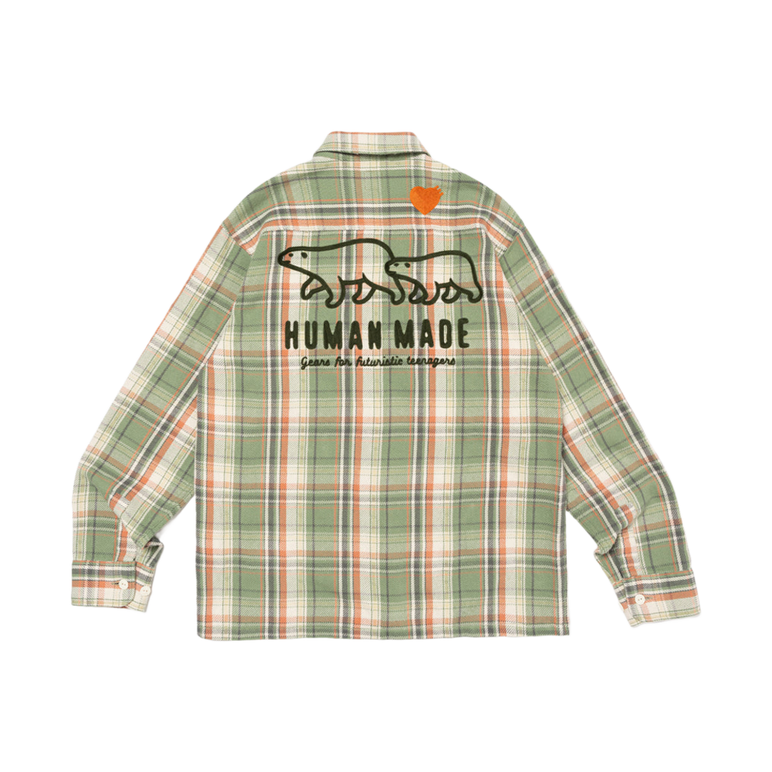 휴먼 메이드 체크 롱슬리브 셔츠 그린(Human Made Check L/S Shirt Green) - 2