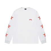 Stussy Stars LS T-Shirt White