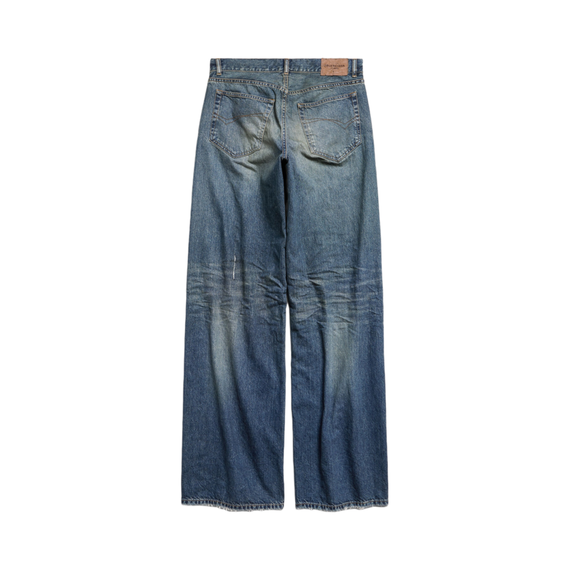 (W) 발렌시아가 와이드 레그 배기 팬츠 딥 블루((W) Balenciaga Wide Leg Baggy Pants Deep Blue) - 2