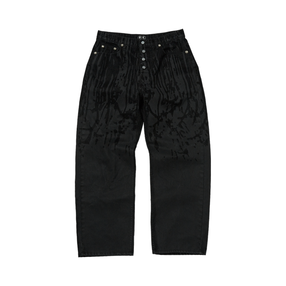 떠그 클럽 블러드 라저드 데님 팬츠 블랙(Thug Club Blood Lazered Denim Pants Black)