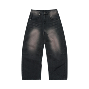 Suade Color Washed Denim Brown