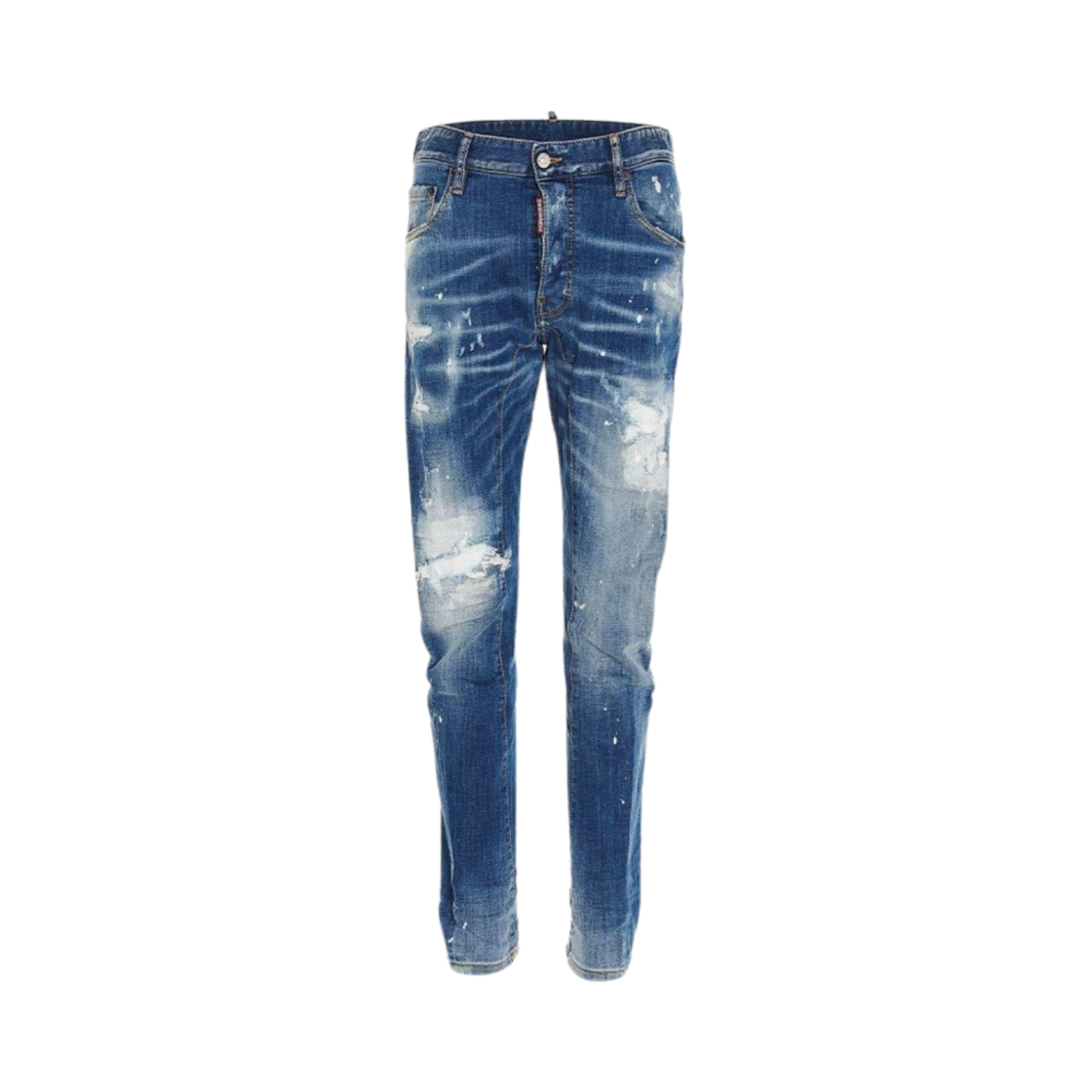 디스퀘어드2 아이콘 패치 타이디 바이커 진 블루(Dsquared2 Icon Patch Tidy Biker Jeans Blue)