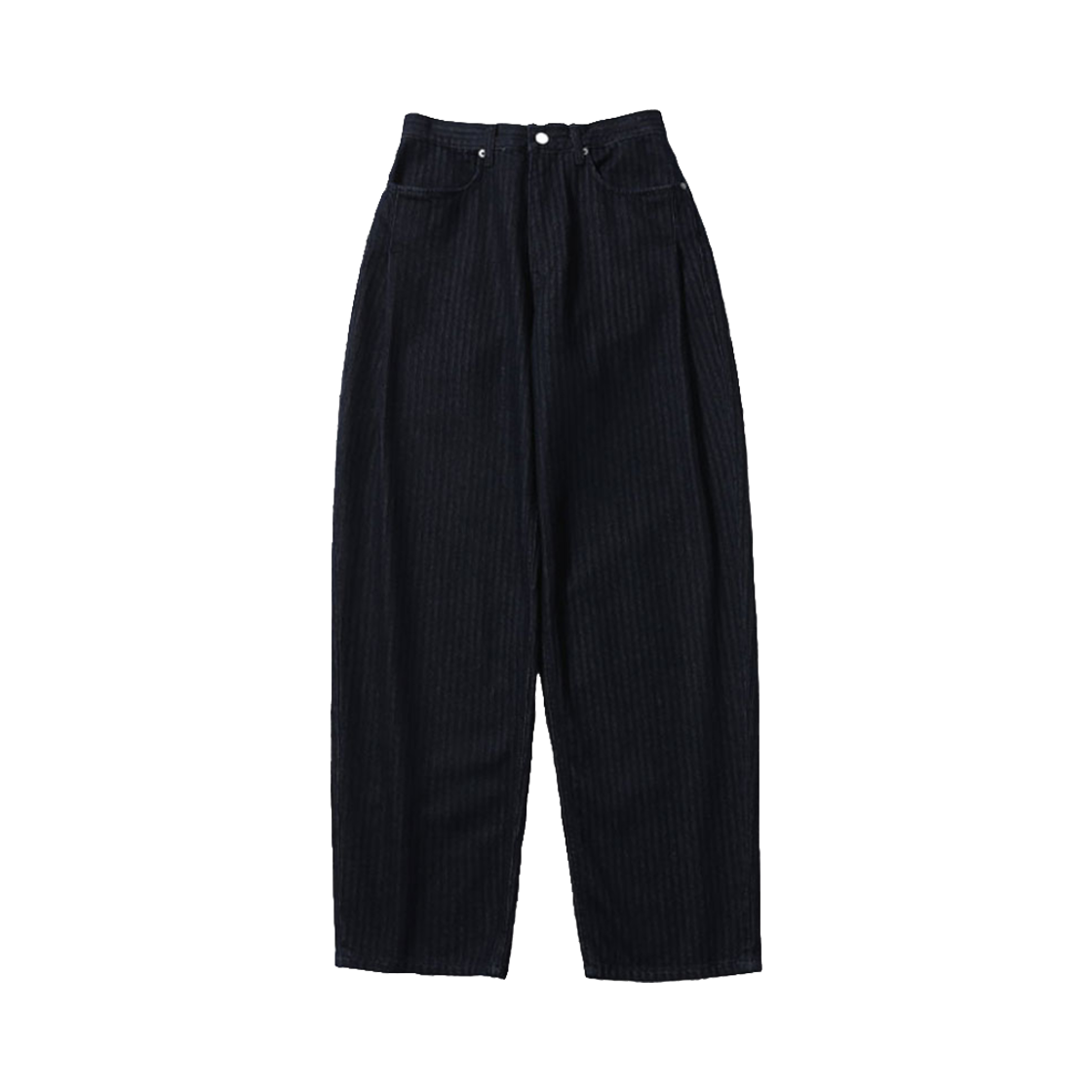 BAL048 Ballute Venice Side Tuck Denim Pants Indigo Stripe