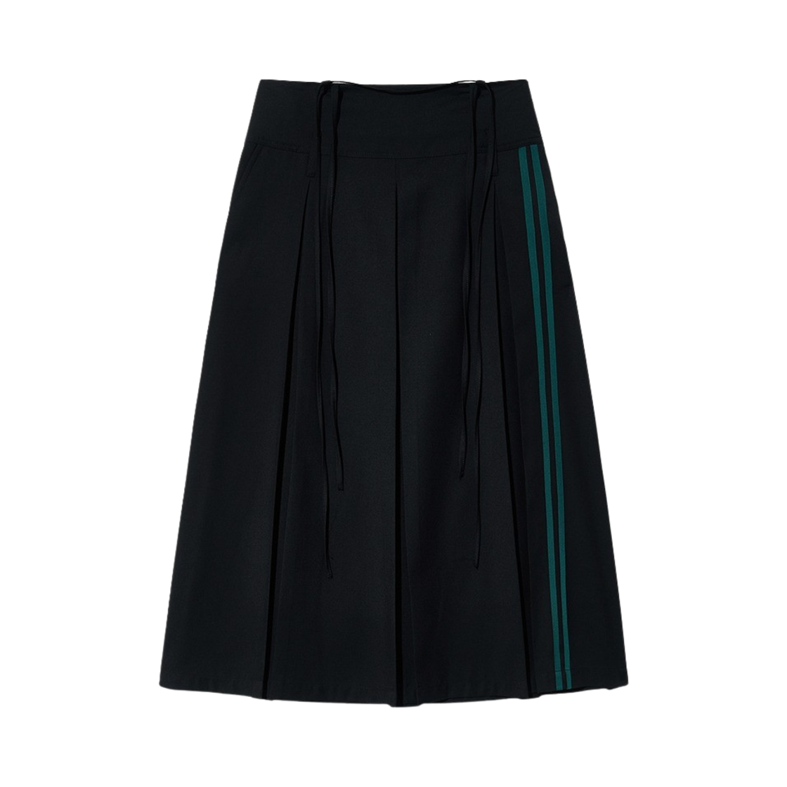 202_TIP THE IDENTITY PROJECT Women Pleated Long Skirt Black