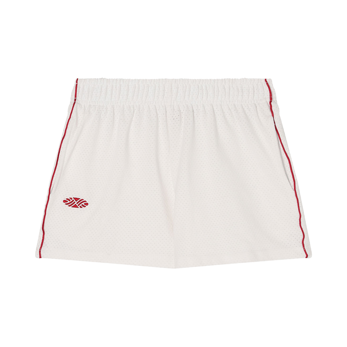 SPT-MESH-PCH-WH Menasoo Mesh Punching Shorts White