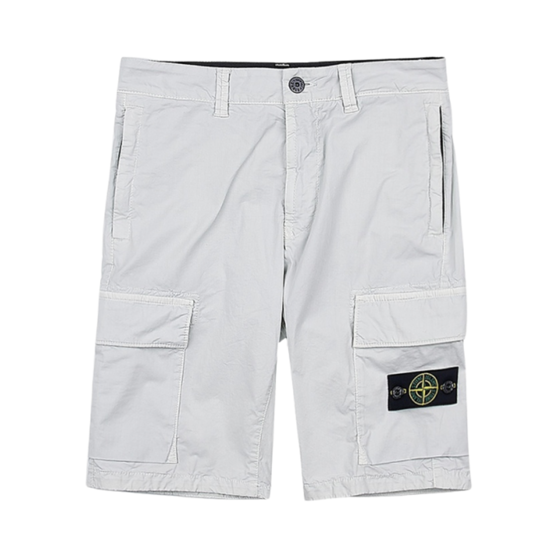 (키즈) 스톤 아일랜드 L0210 와펜 로고 패치 쇼츠 라이트 그레이 - 23SS((Kids) Stone Island L0210 Wappen Logo Patch Shorts Light Grey - 23SS) - 1