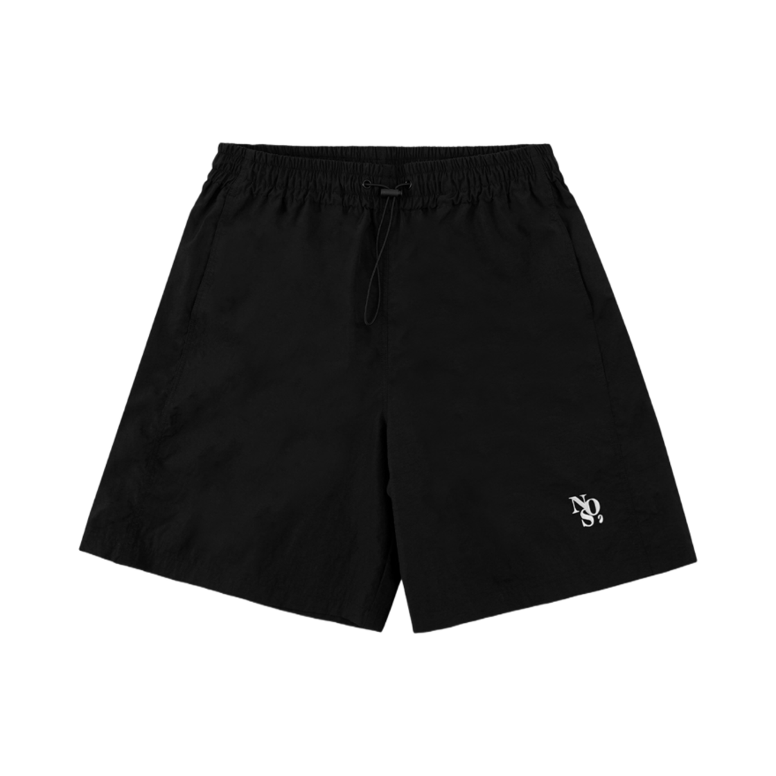 NOS7 메인 로고 나일론 쇼츠 블랙(NOS7 Main Logo Nylon Shorts Black)