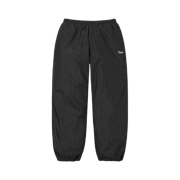 Supreme Reflective Pinstripe Track Pant Black - 24FW