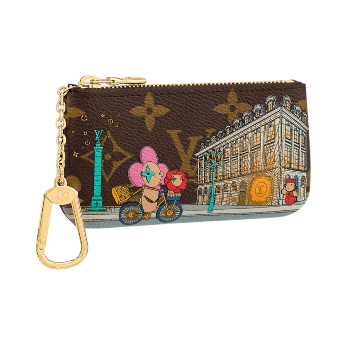 루이비통 비비엔 키 파우치 핑크