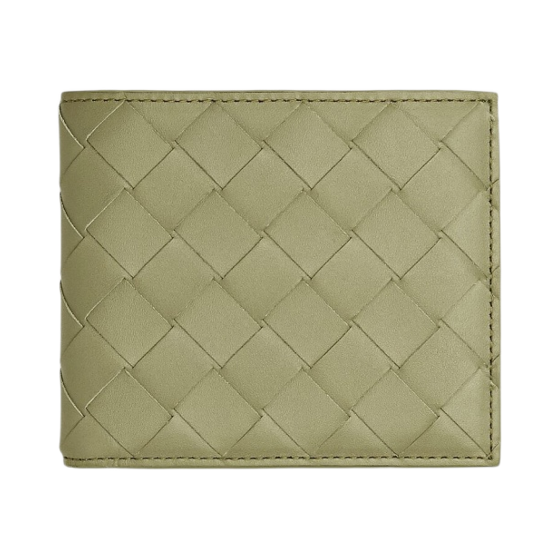 보테가 베네타 반지갑 트래버틴 패러킷(Bottega Veneta Bi-Fold Wallet Travertine Parakeet) - 1