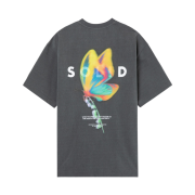 Solid Homme Butterfly Graphic T-Shirt Gray - 23SS