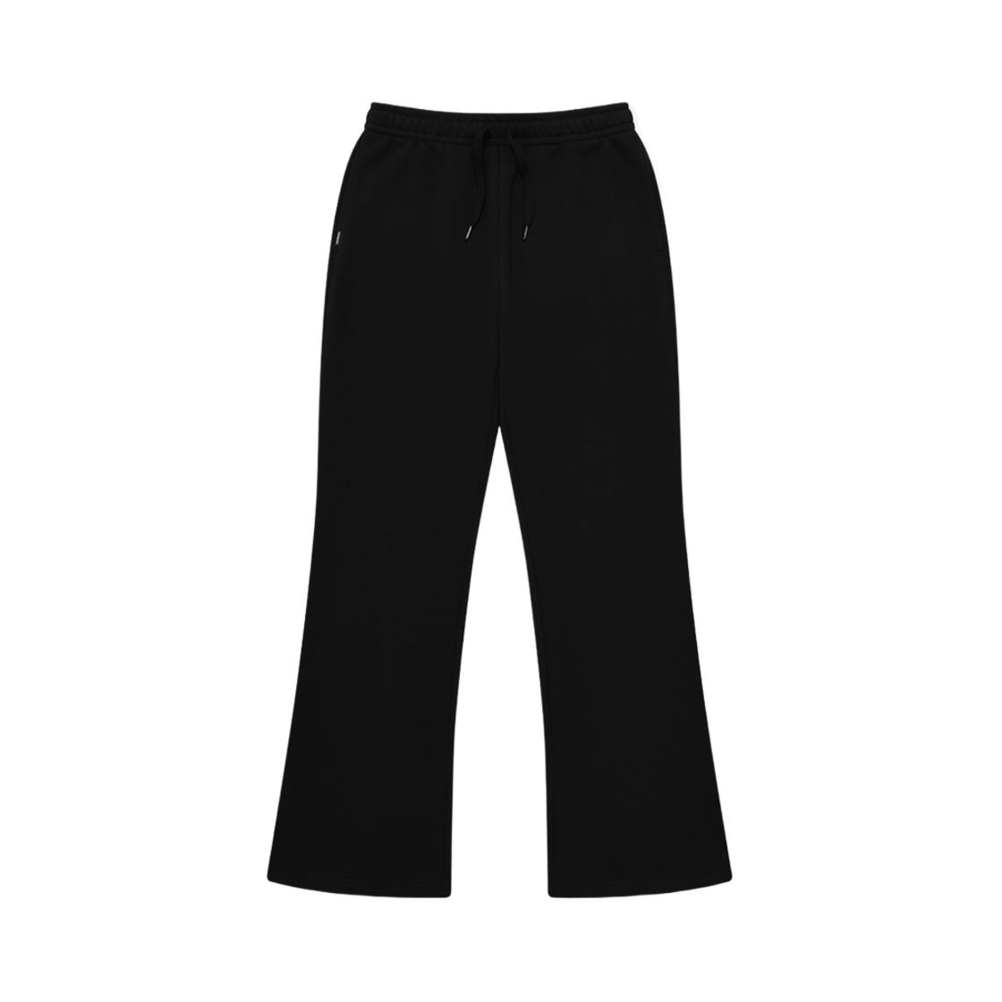 (W) 커버낫 세미 부츠컷 스웻 팬츠 블랙((W) Covernat Semi Bootscut Sweat Pants Black) - 1
