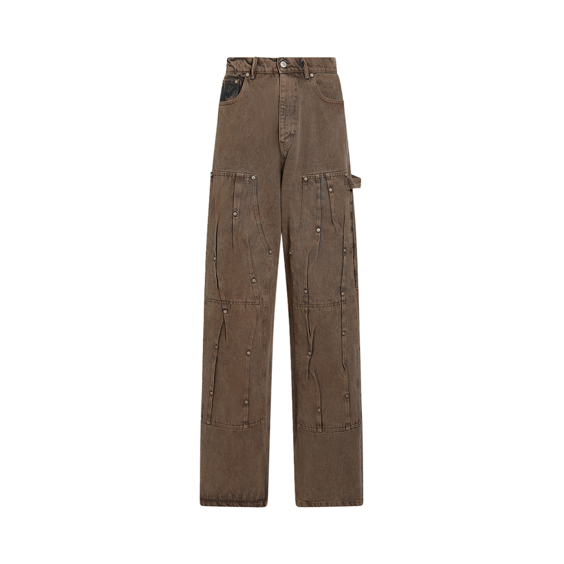 KM4DPADKK16BR Kusikohc Workwear Multi Rivet Denim Brown - 24FW