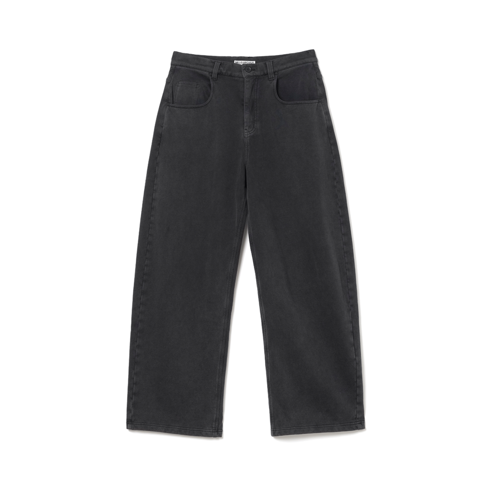 밀로 아카이브 리플렉트 커브드 스웻 팬츠 워시드 블랙(Millo Archive Reflect Curved Sweat Pants Washed Black)