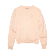 (W) Acne Studios Fairah Face Crewneck Sweatshirt Powder Pink