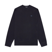 Acne Studios Fonbar Face Crewneck Sweatshirt Navy