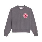 AMI de Coeur Patch Sweatshirt Heather Grey