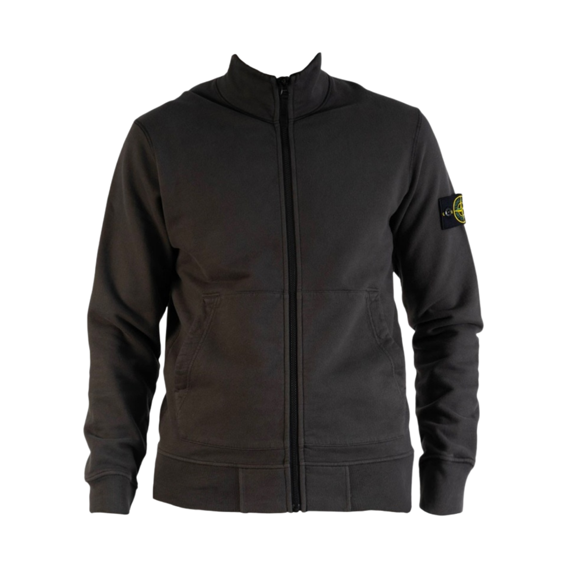 스톤 아일랜드 64320 코튼 플리스 가먼트 다이드 풀 집업 스웨트셔츠 다크 그레이 - 22FW(Stone Island 64320 Cotton Fleece Garment Dyed Full Zip Sweatshirt Dark Grey - 22FW) - 1