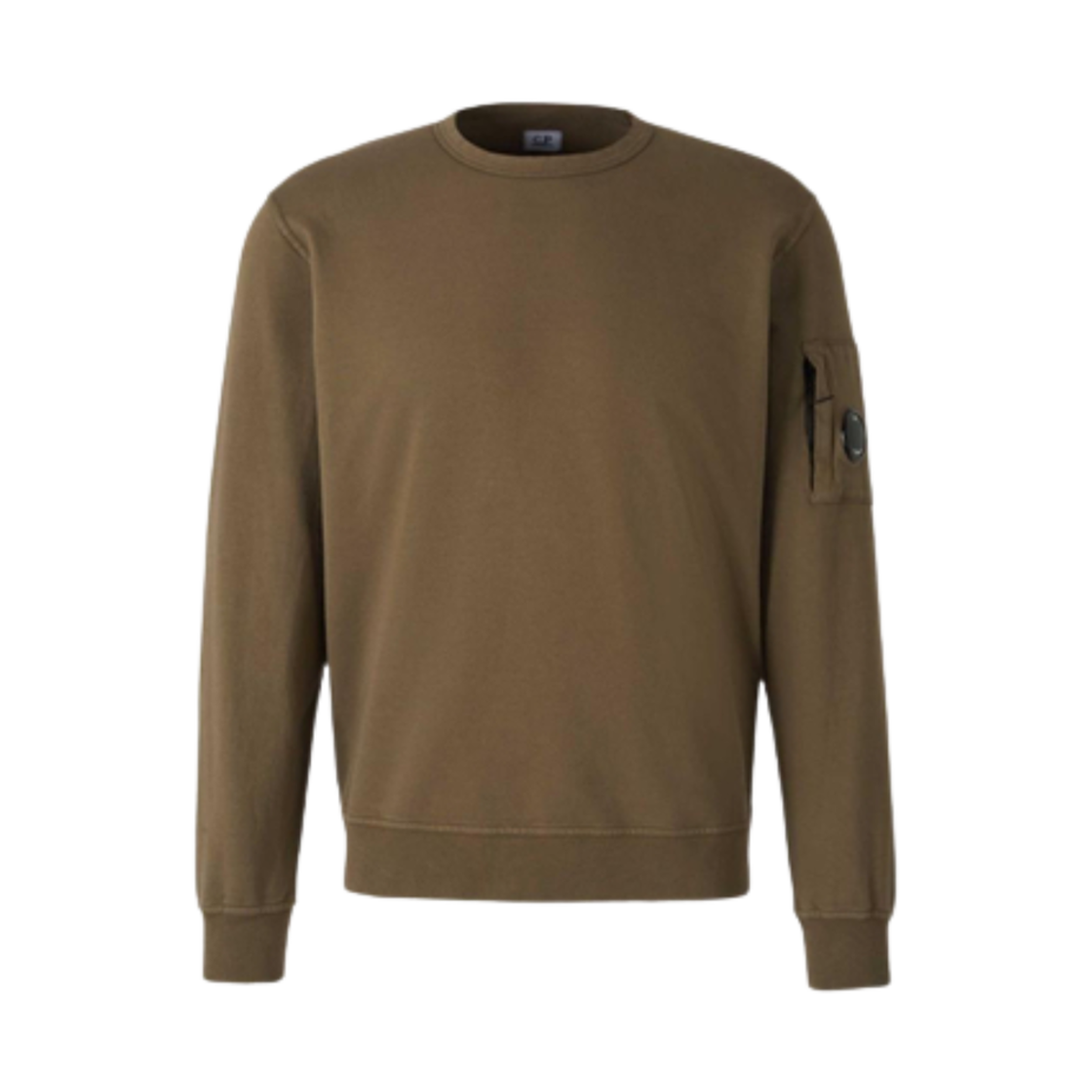 18CMSS019A002246G683 C.P. Company Regular Fit Cotton Sweatshirt Ivy Green - 25SS