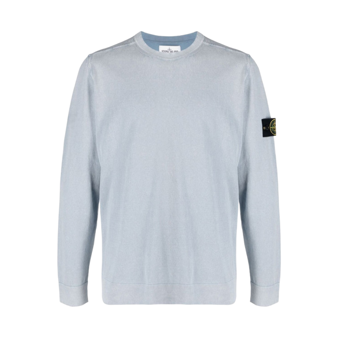 스톤 아일랜드 554D9 화이트 프로스트 트리트먼트 크루넥 니트 파우더 블루 - 21SS(Stone Island 554D9 White Frost Treatment Crewneck Knit Powder Blue - 21SS) - 1